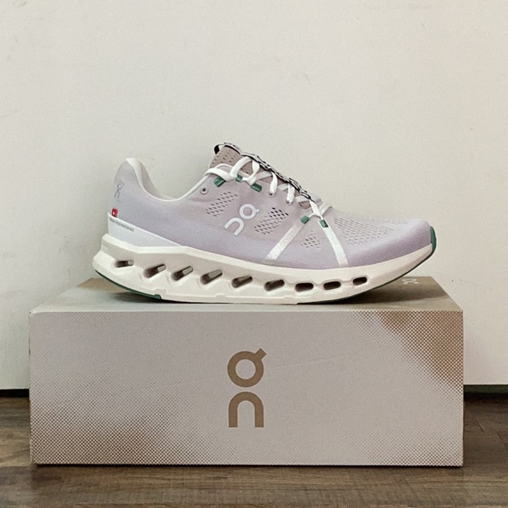 On Running Athletic Shoes - Light Gray and White